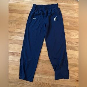 Under Armour USNA Navy Track Pants Loose Fit Athletic Joggers / Men’s Medium